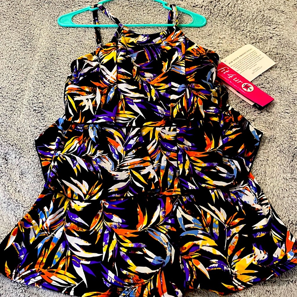 Brand New Fit 4u tiered one piece swimsuit
